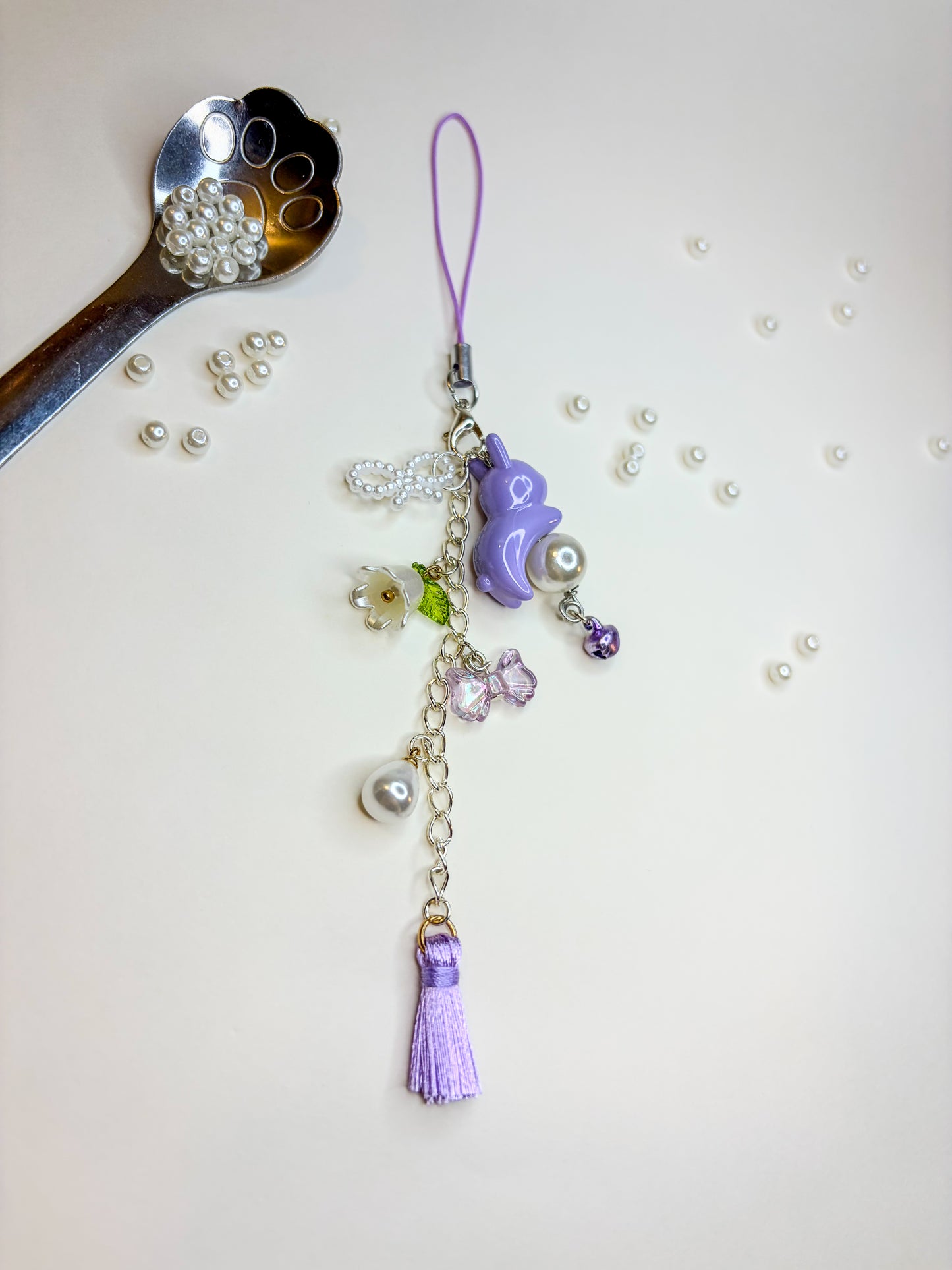 Purple Bunny ˙˚ ᕱ⑅ᕱ ɞ˚˙ - Phone Charm BloomLov