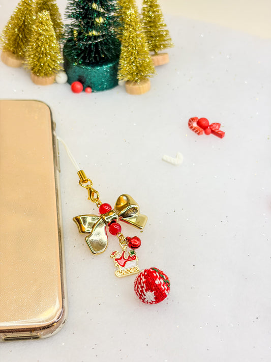 Christmas Bow Charm ⋅˚₊‧ ୨୧ ‧₊˚ ⋅ - Phone Charm BloomLov