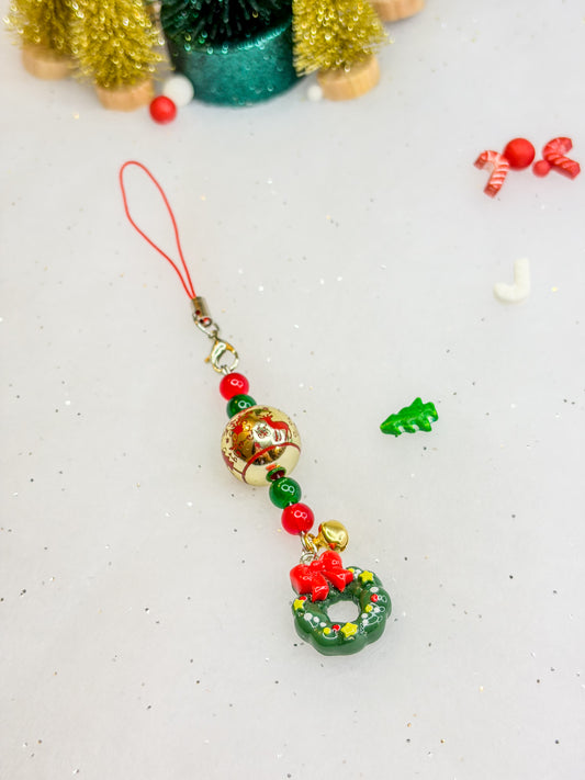 Christmas Wreath Charm ⋆꙳•❅*‧*❆ ₊⋆– Phone Charm BloomLov