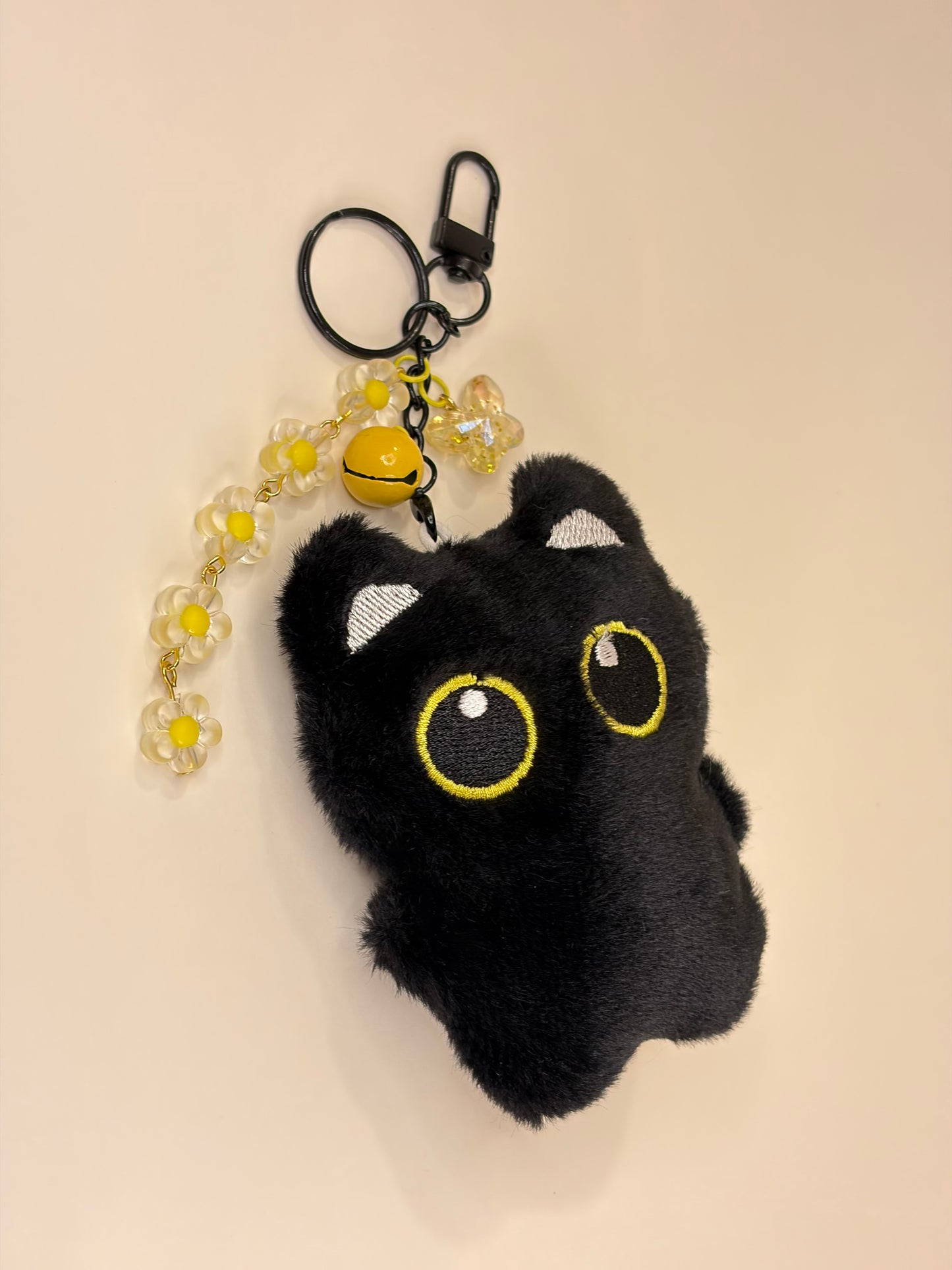 Black Kitty Charm ᓚ₍ ^. .^₎ – Bag Charm - Porte-clés BloomLov