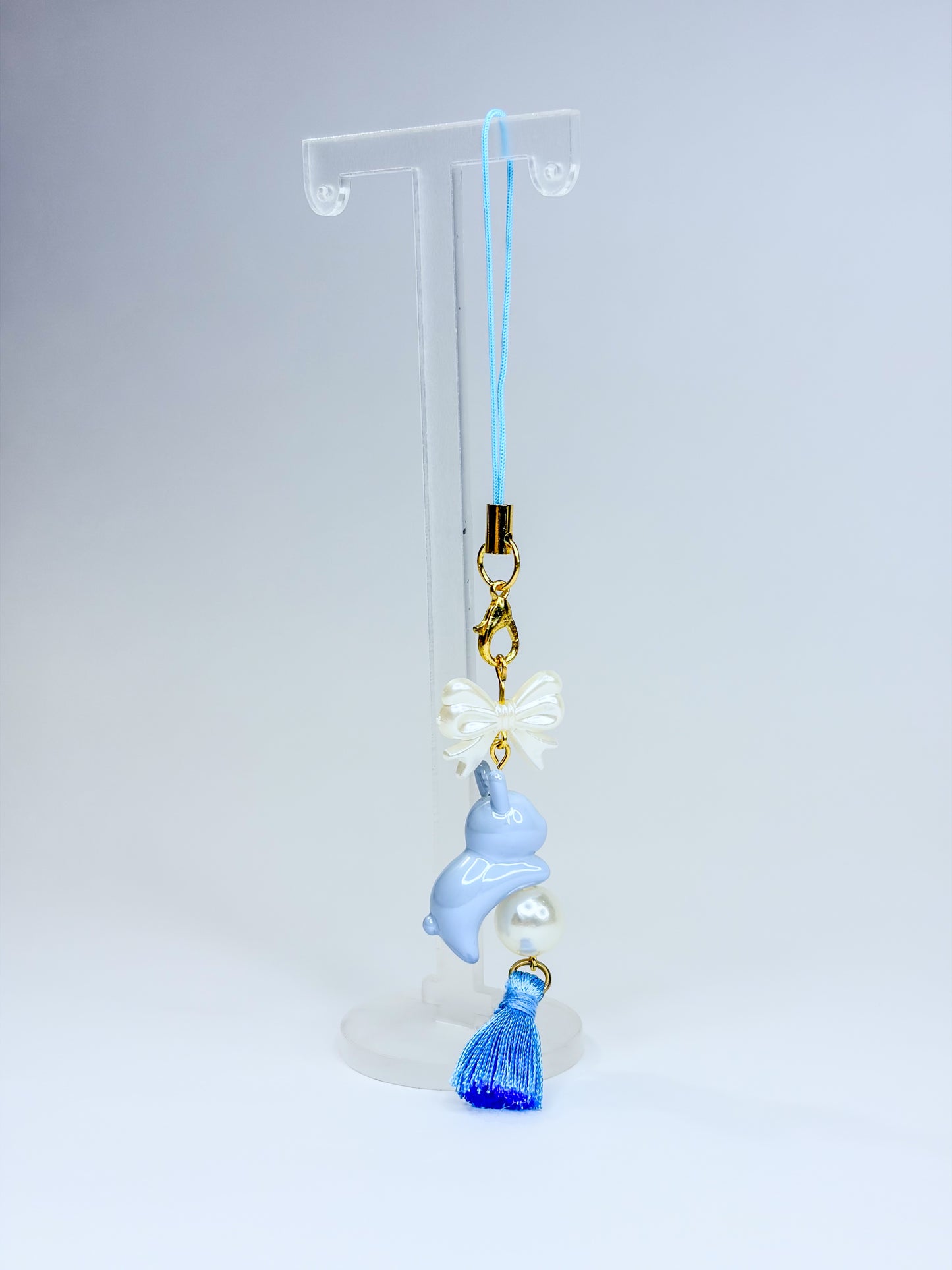 Blue Bunny 🐰 ᢉ𐭩 - Phone Charm BloomLov