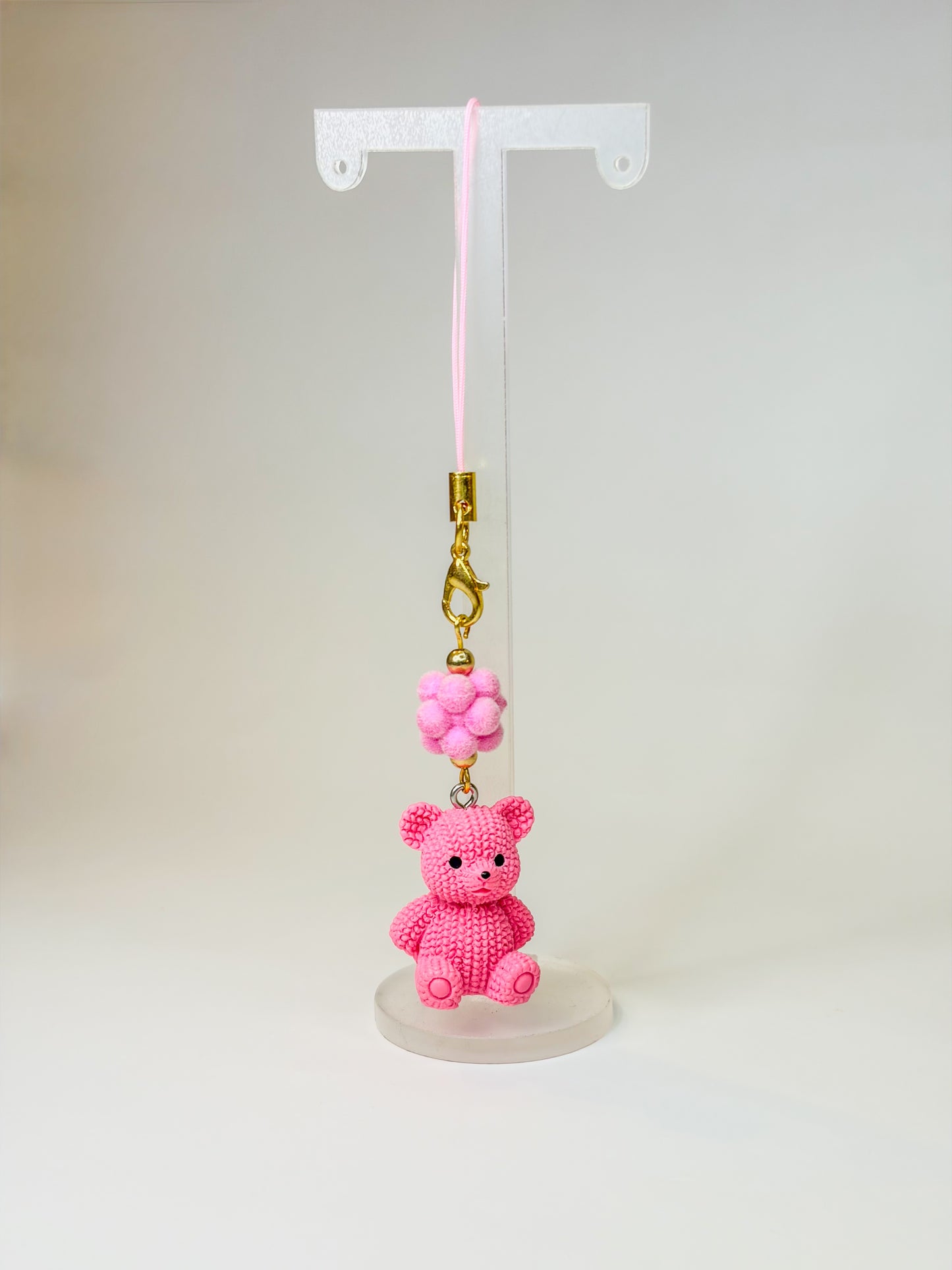 Teddy Bear 🧸🩷 - Phone Charm BloomLov