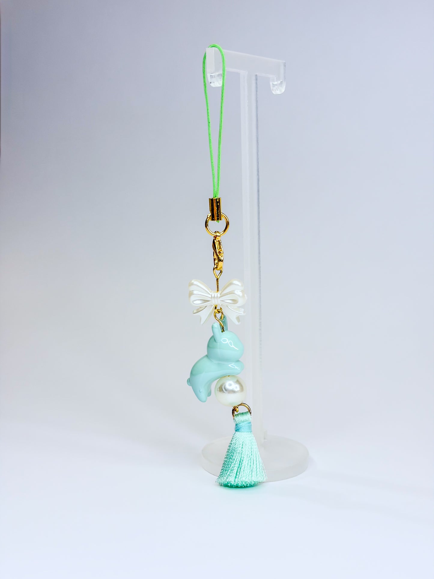 Green Bunny ִֶָ˙˚ ᕱ⑅ᕱ ɞ˚˙. - Phone Charm BloomLov