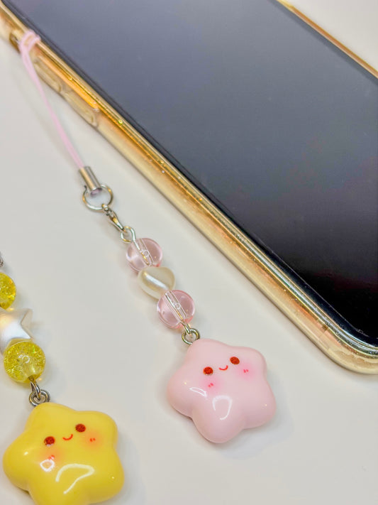 Pinky Star Keychain ☆ - Phone Charm BloomLov