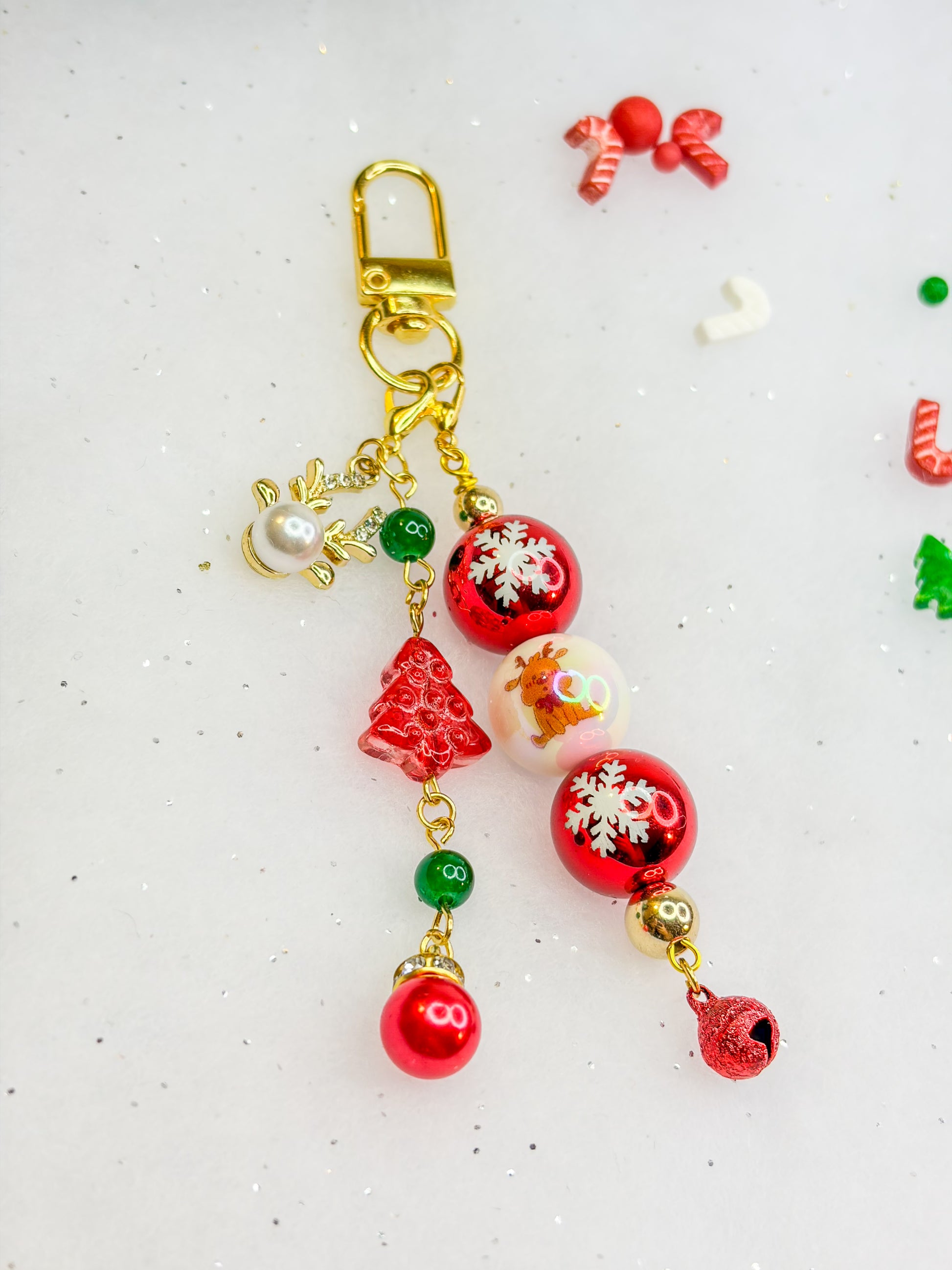 Dream of Christmas Charm ✩₊˚.⋆☾⋆⁺₊✧ - Porte clés & Keychain BloomLov