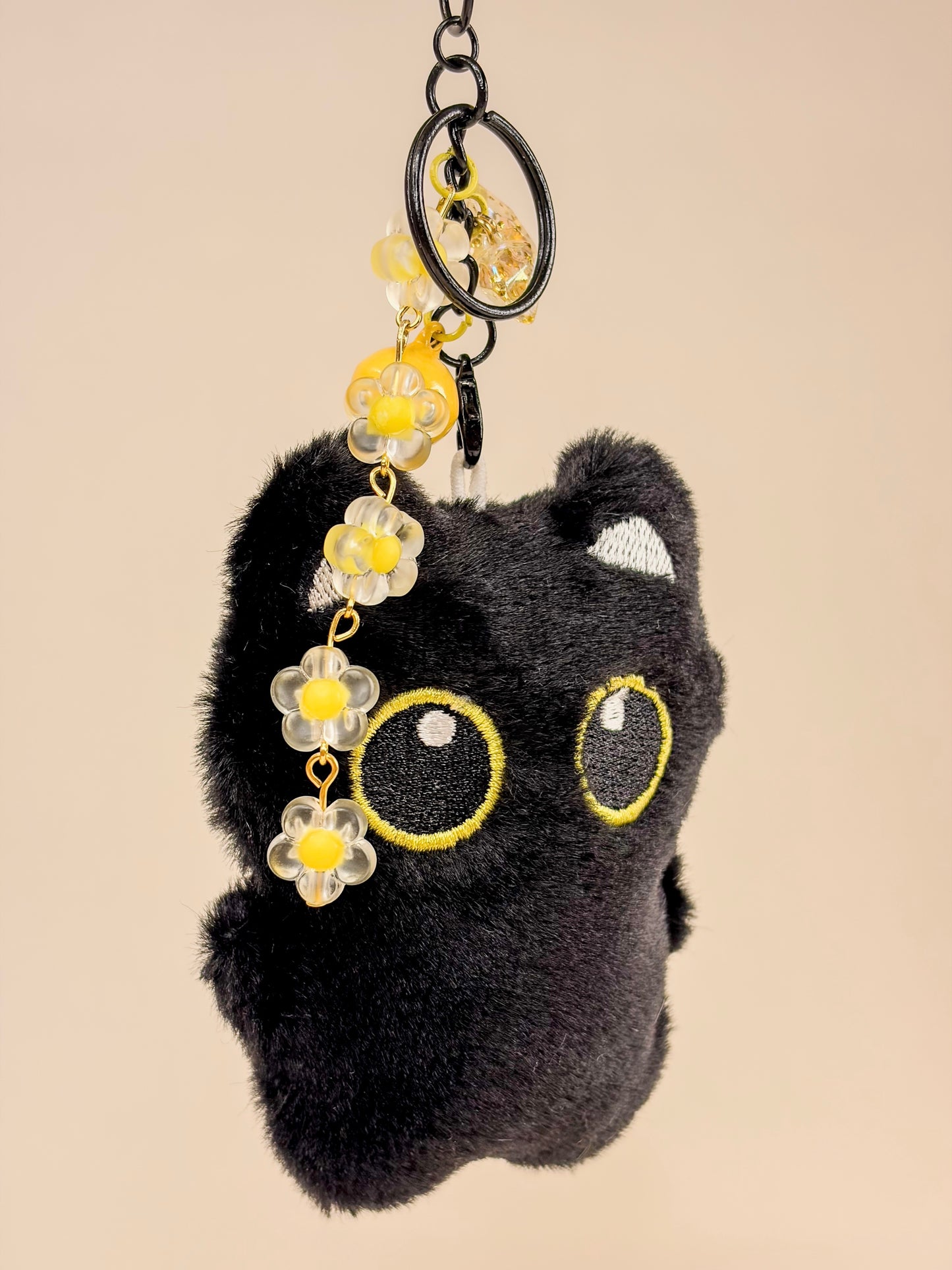 Black Kitty Charm ᓚ₍ ^. .^₎ – Bag Charm - Porte-clés BloomLov