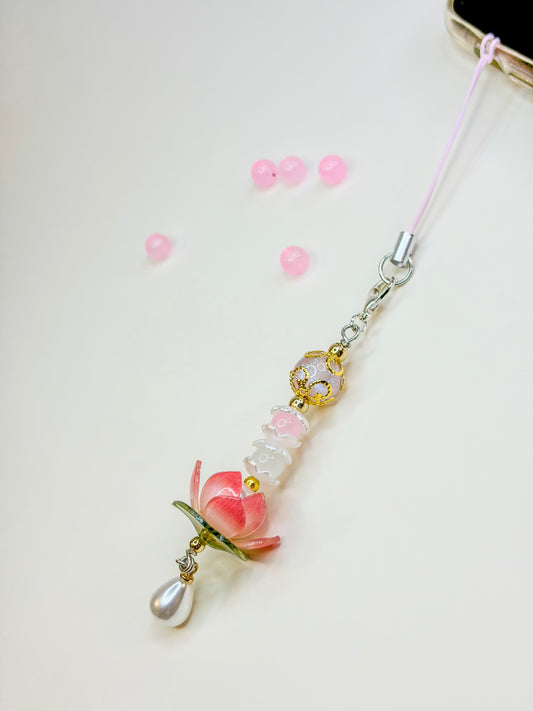 Lotus Flower 𓂃˖˳·˖ ִֶָ ⋆🪷⋆ ִֶָ˖·˳˖𓂃 ִֶָ- Phone Charm BloomLov
