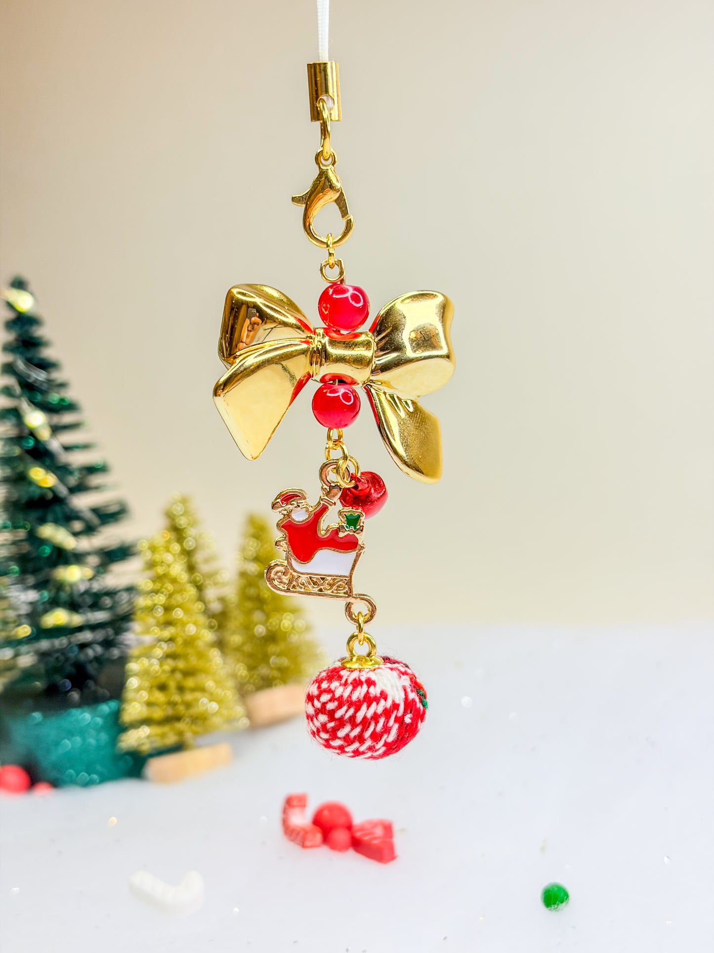 Christmas Bow Charm ⋅˚₊‧ ୨୧ ‧₊˚ ⋅ - Phone Charm BloomLov