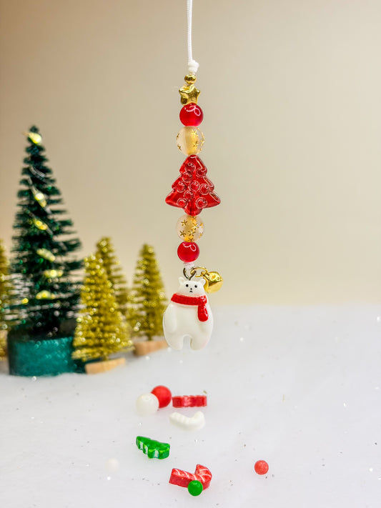 Christmas Bear Charm ⋆❅*𖢔 •ﻌ• – Phone Charm BloomLov