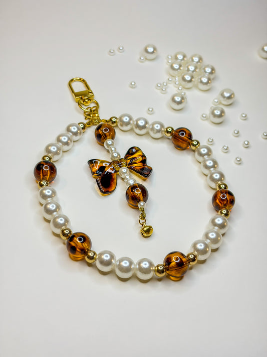 Pearl Bow Charm ⋆౨ৎ˚⟡˖ ࣪ – Phone Strap & Porte-clés BloomLov