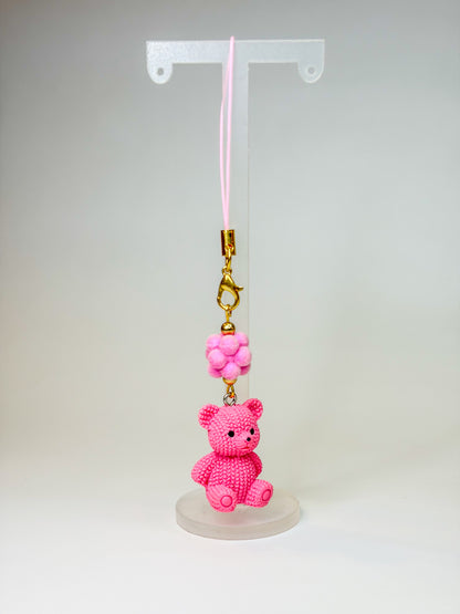 Teddy Bear 🧸🩷 - Phone Charm BloomLov