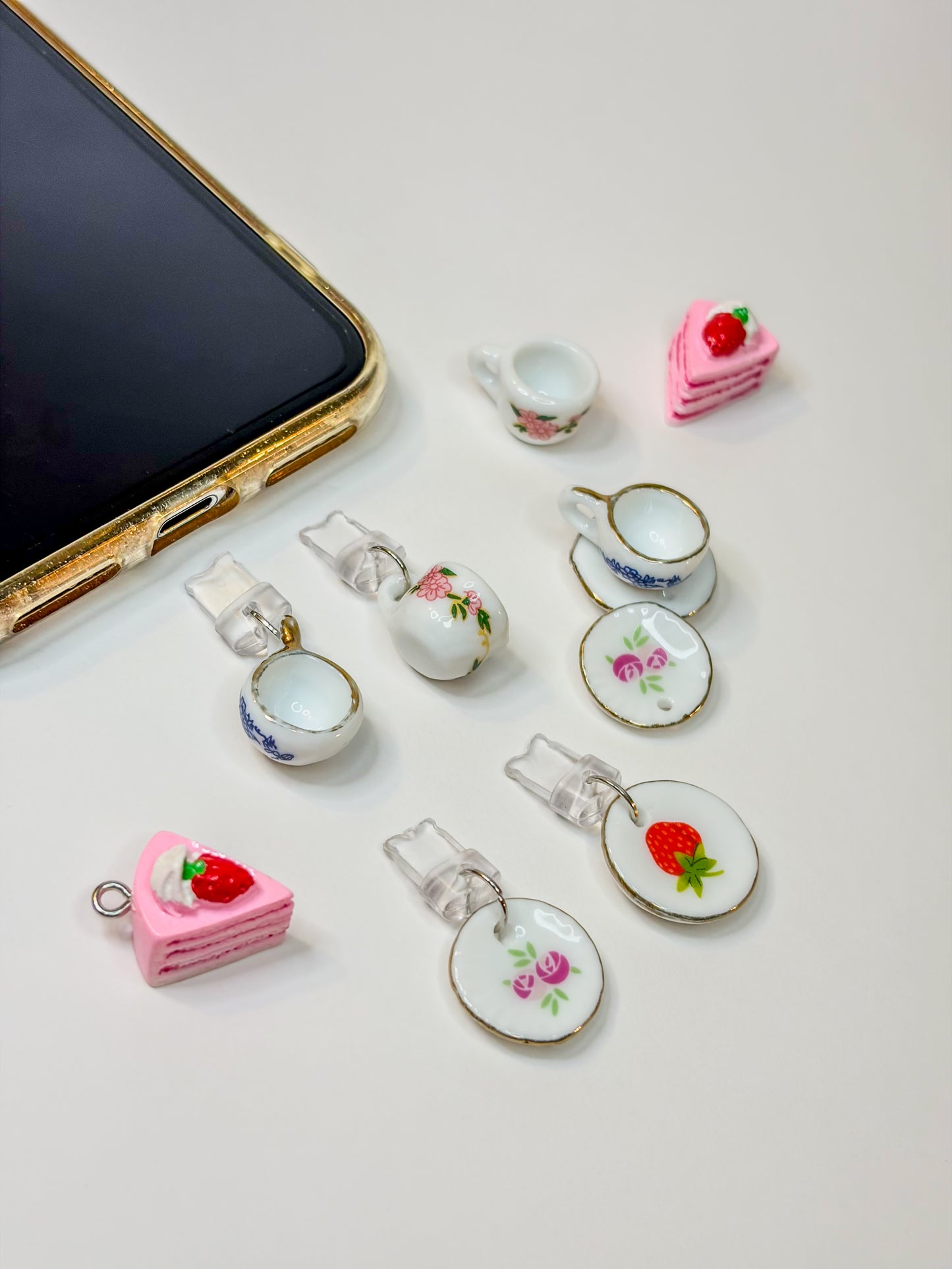 Little Porcelain Plug ☕🧁- Phone Charm BloomLov