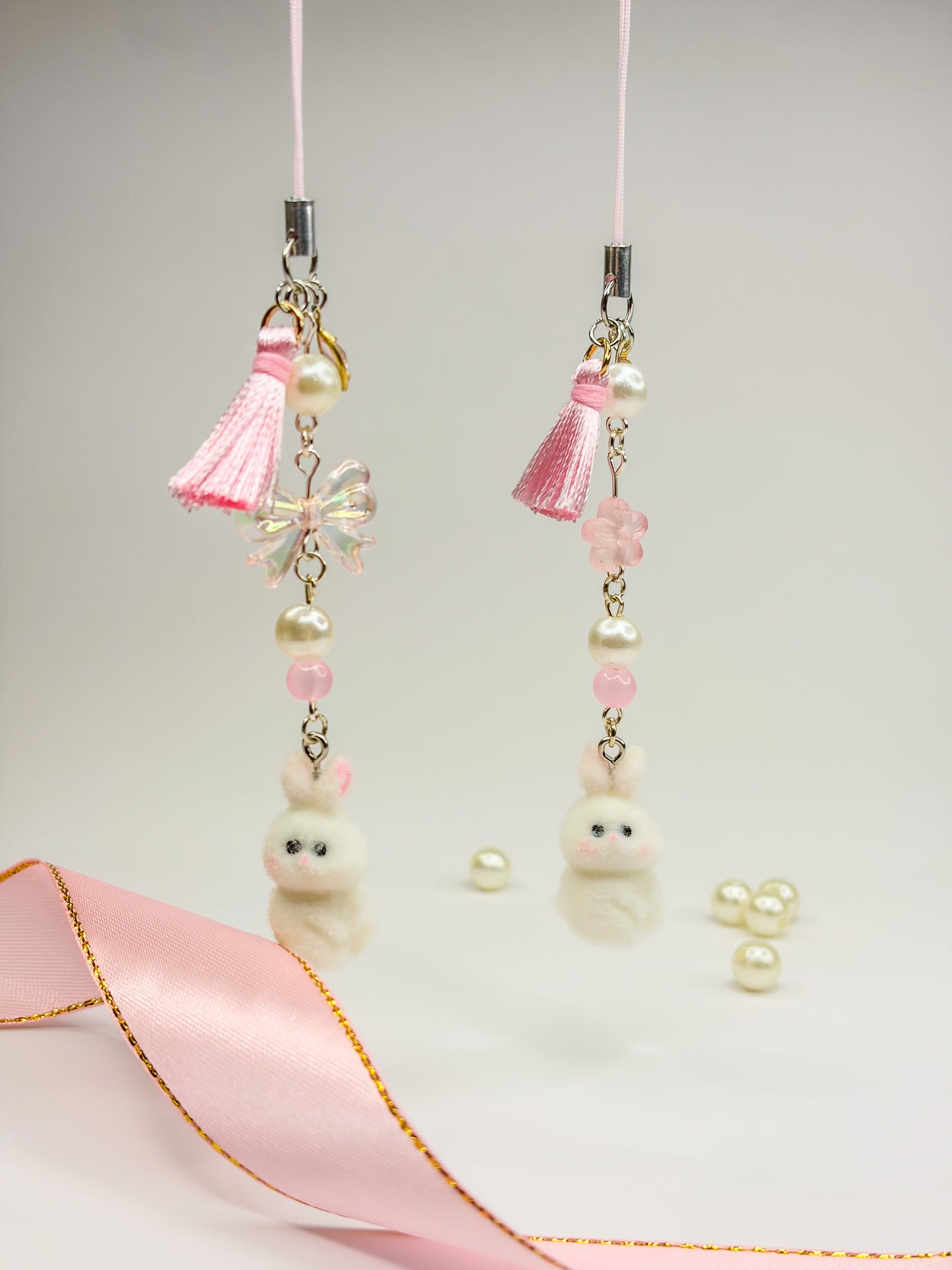 Sweet Bunny Charm ꒰ᐢ. .ᐢ꒱₊˚⊹ – Phone Charm BloomLov