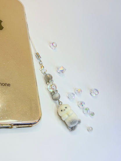 Snow Otter Charm ≽ܫ≼ - Phone Charm BloomLov