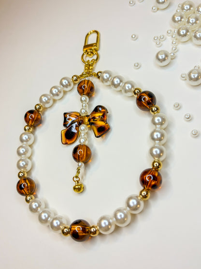 Pearl Bow Charm ⋆౨ৎ˚⟡˖ ࣪ – Phone Strap & Porte-clés BloomLov