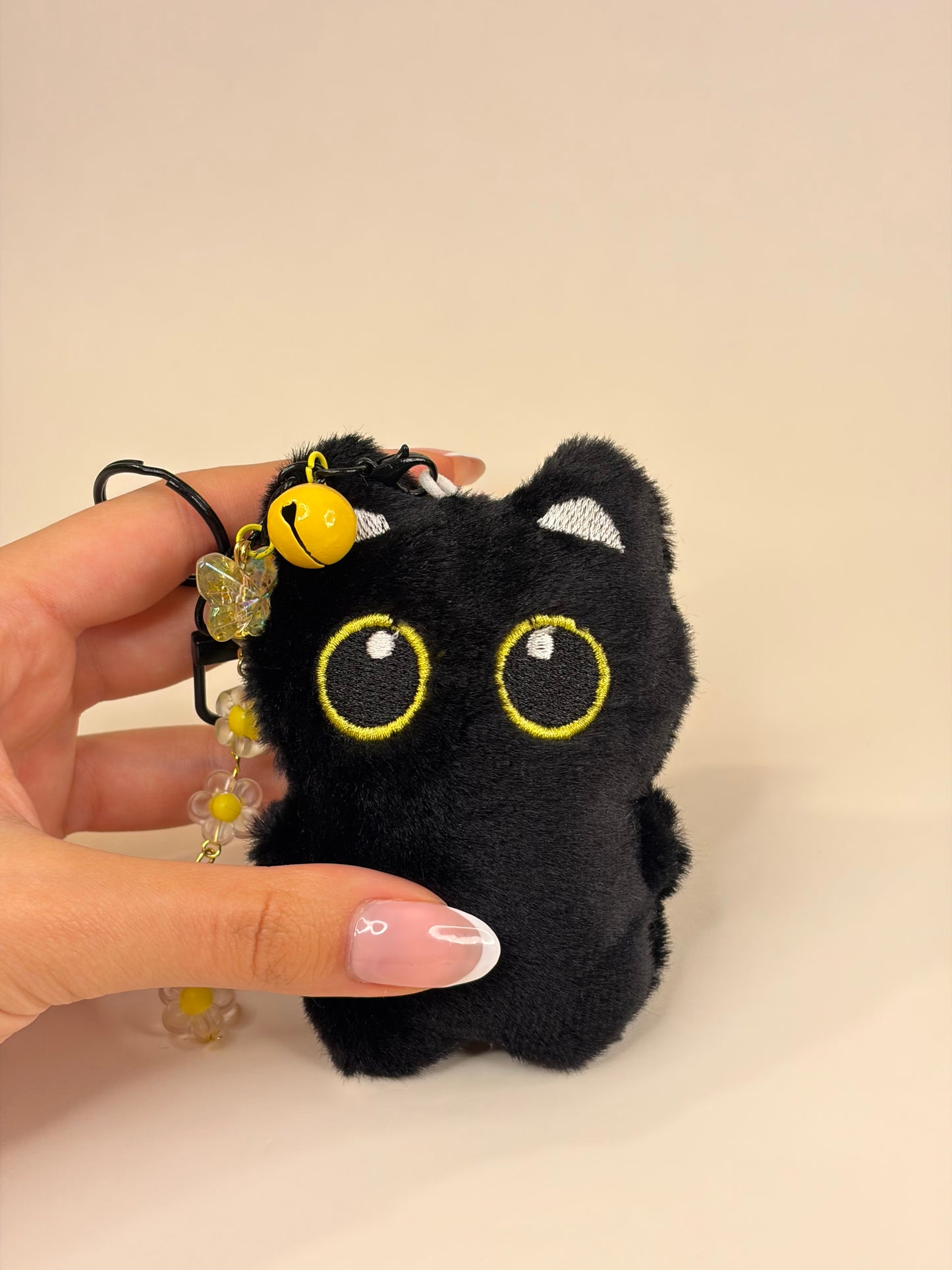 Black Kitty Charm ᓚ₍ ^. .^₎ – Bag Charm - Porte-clés BloomLov