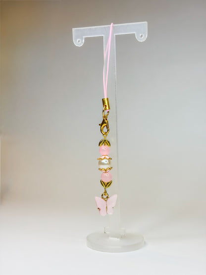 Butterfly pink ʚïɞ - Phone Charm BloomLov
