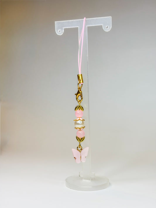 Butterfly pink ʚïɞ - Phone Charm BloomLov