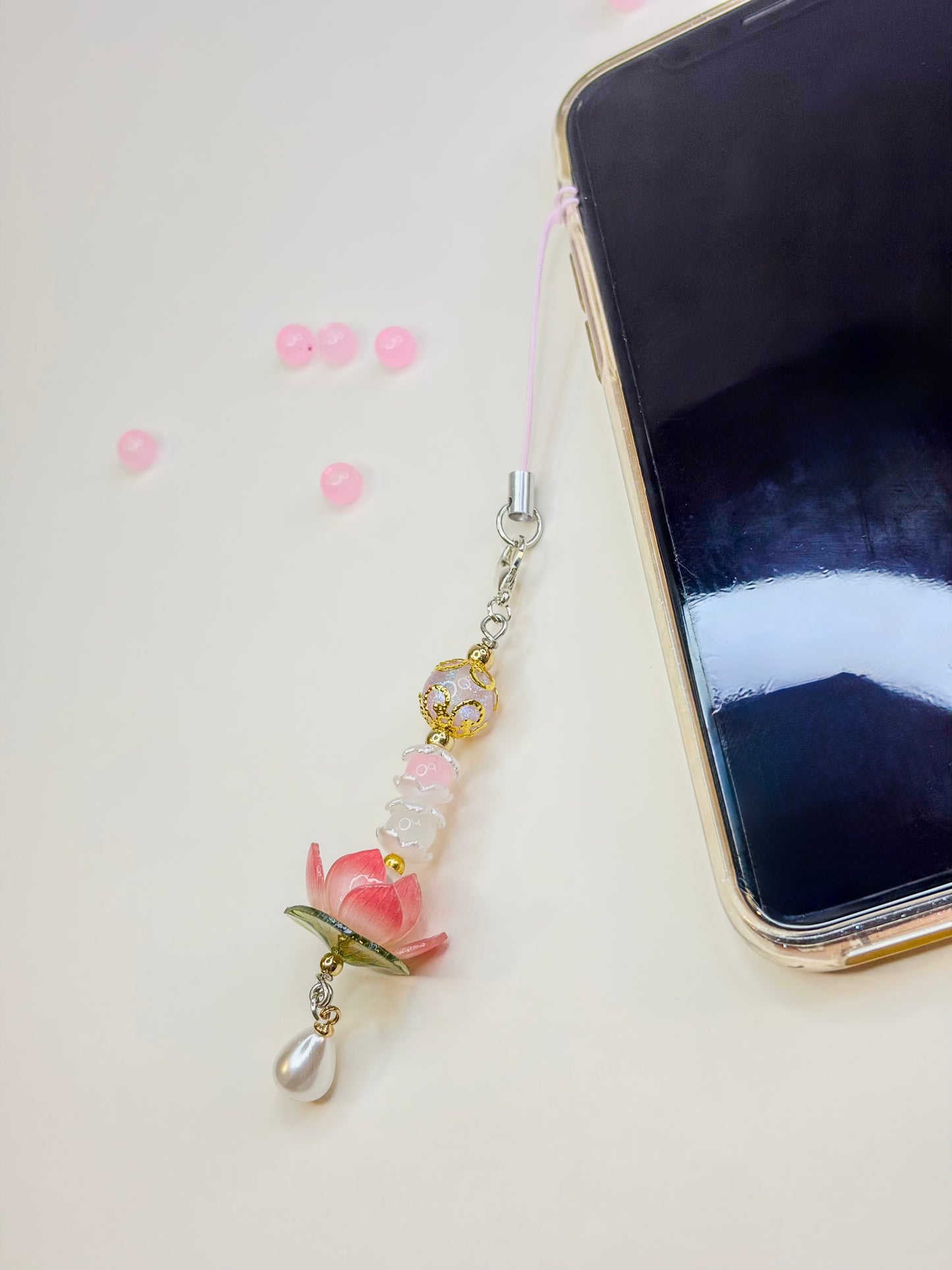 Lotus Flower 𓂃˖˳·˖ ִֶָ ⋆🪷⋆ ִֶָ˖·˳˖𓂃 ִֶָ- Phone Charm BloomLov