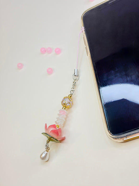 Lotus Flower 𓂃˖˳·˖ ִֶָ ⋆🪷⋆ ִֶָ˖·˳˖𓂃 ִֶָ- Phone Charm BloomLov