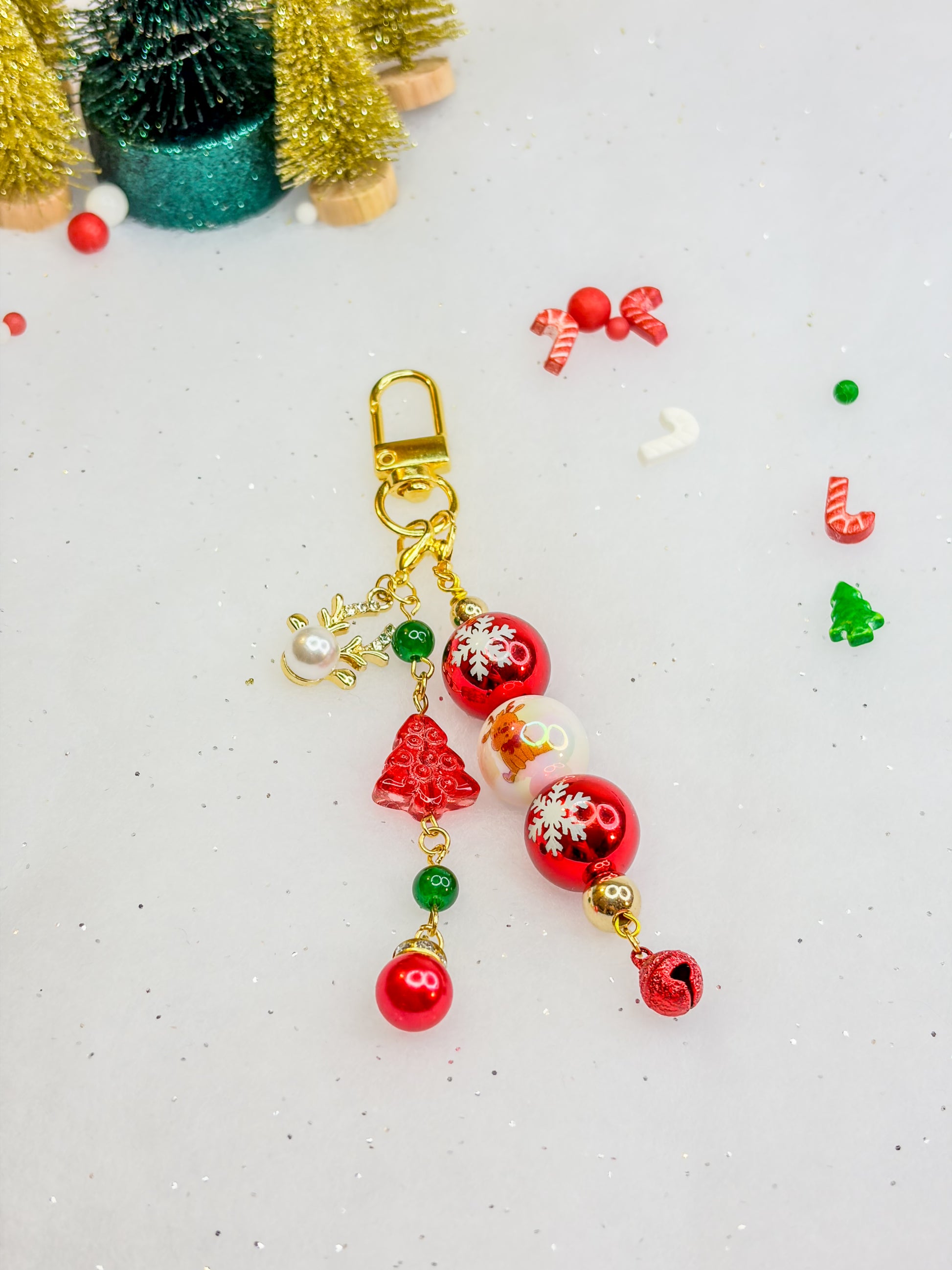 Dream of Christmas Charm ✩₊˚.⋆☾⋆⁺₊✧ - Porte clés & Keychain BloomLov