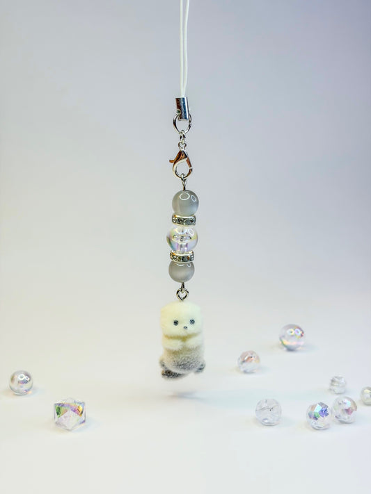 Snow Otter Charm ≽ܫ≼ - Phone Charm BloomLov