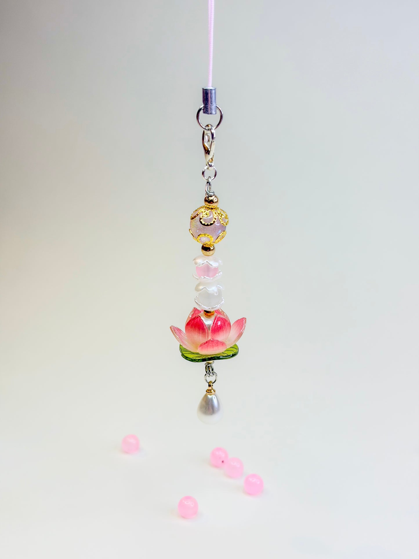 Lotus Flower 𓂃˖˳·˖ ִֶָ ⋆🪷⋆ ִֶָ˖·˳˖𓂃 ִֶָ- Phone Charm BloomLov