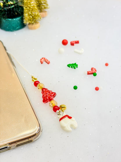 Christmas Bear Charm ⋆❅*𖢔 •ﻌ• – Phone Charm BloomLov