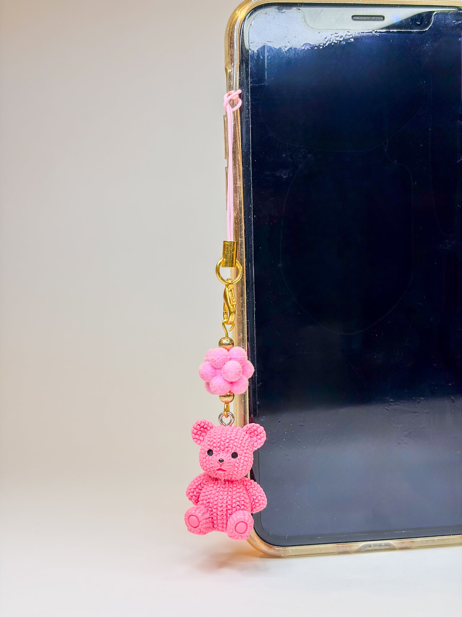 Teddy Bear 🧸🩷 - Phone Charm BloomLov