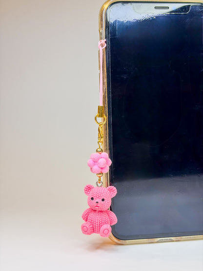 Teddy Bear 🧸🩷 - Phone Charm BloomLov