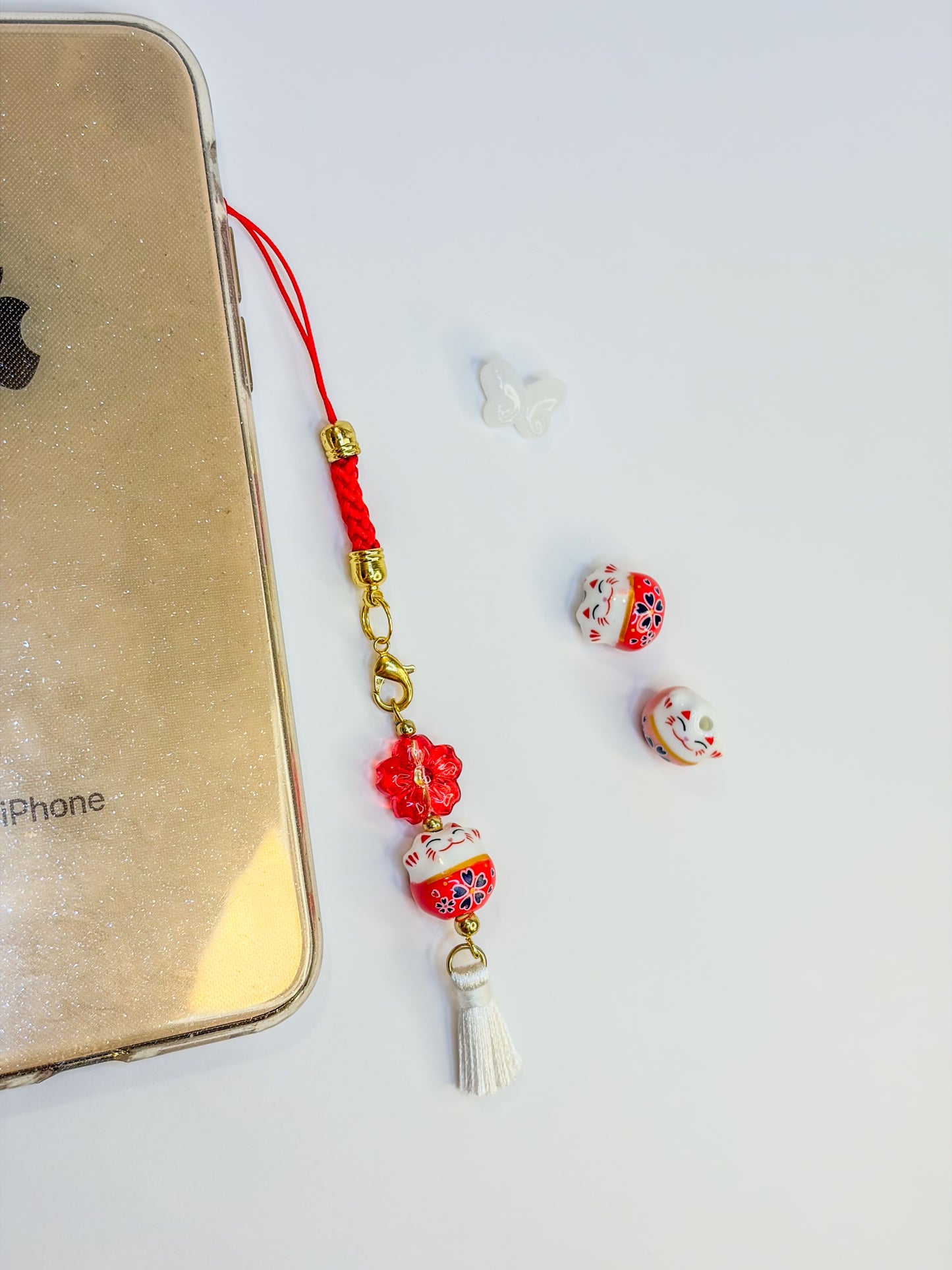 Lucky Cat ^._.^ฅ - Phone Charm BloomLov