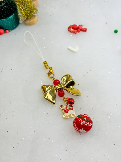 Christmas Bow Charm ⋅˚₊‧ ୨୧ ‧₊˚ ⋅ - Phone Charm BloomLov