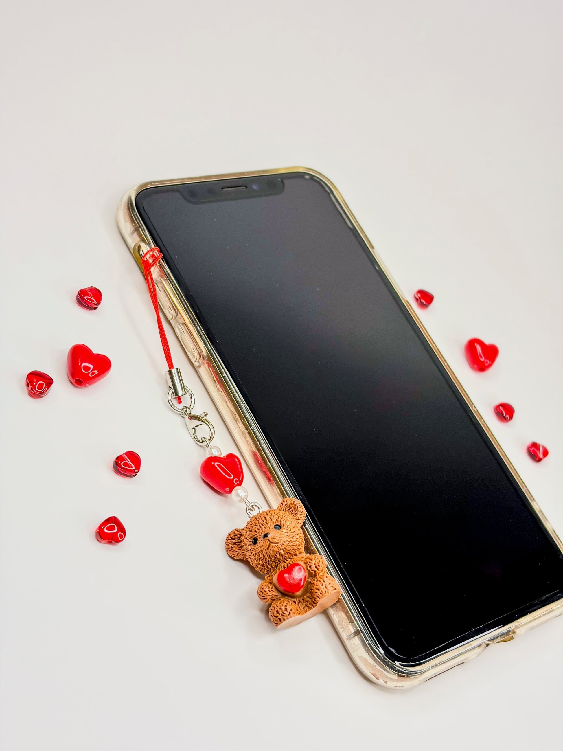 Teddy Heart Charm ₍ᵔ.˛.ᵔ₎ - Phone Charm BloomLov