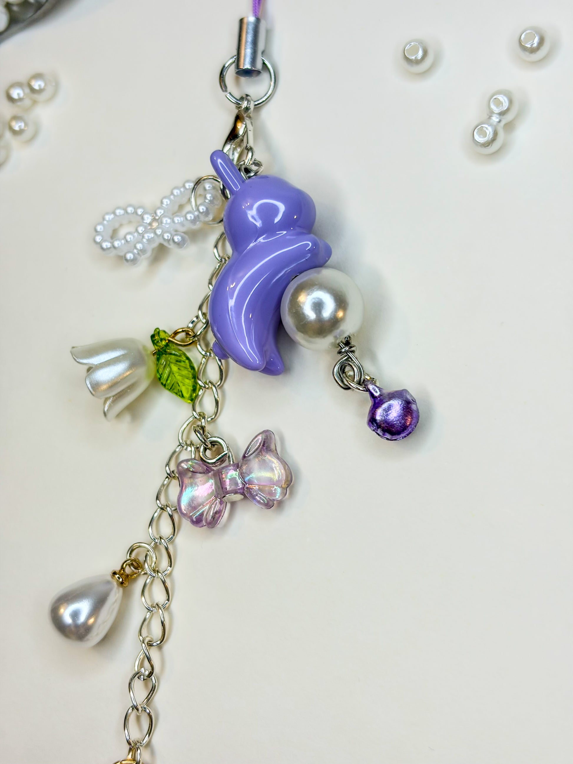 Purple Bunny ˙˚ ᕱ⑅ᕱ ɞ˚˙ - Phone Charm BloomLov