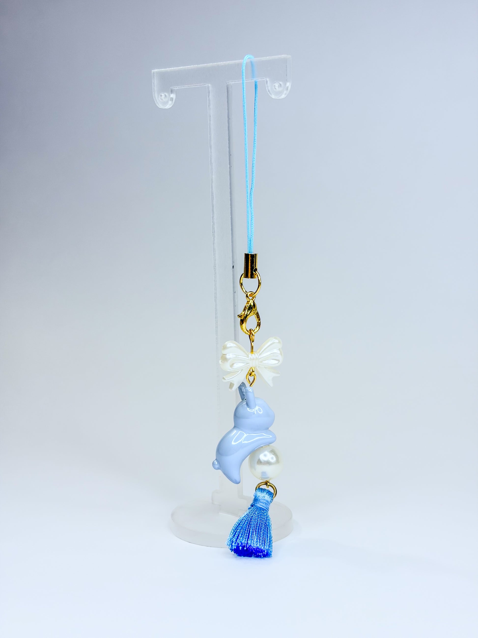 Blue Bunny 🐰 ᢉ𐭩 - Phone Charm BloomLov