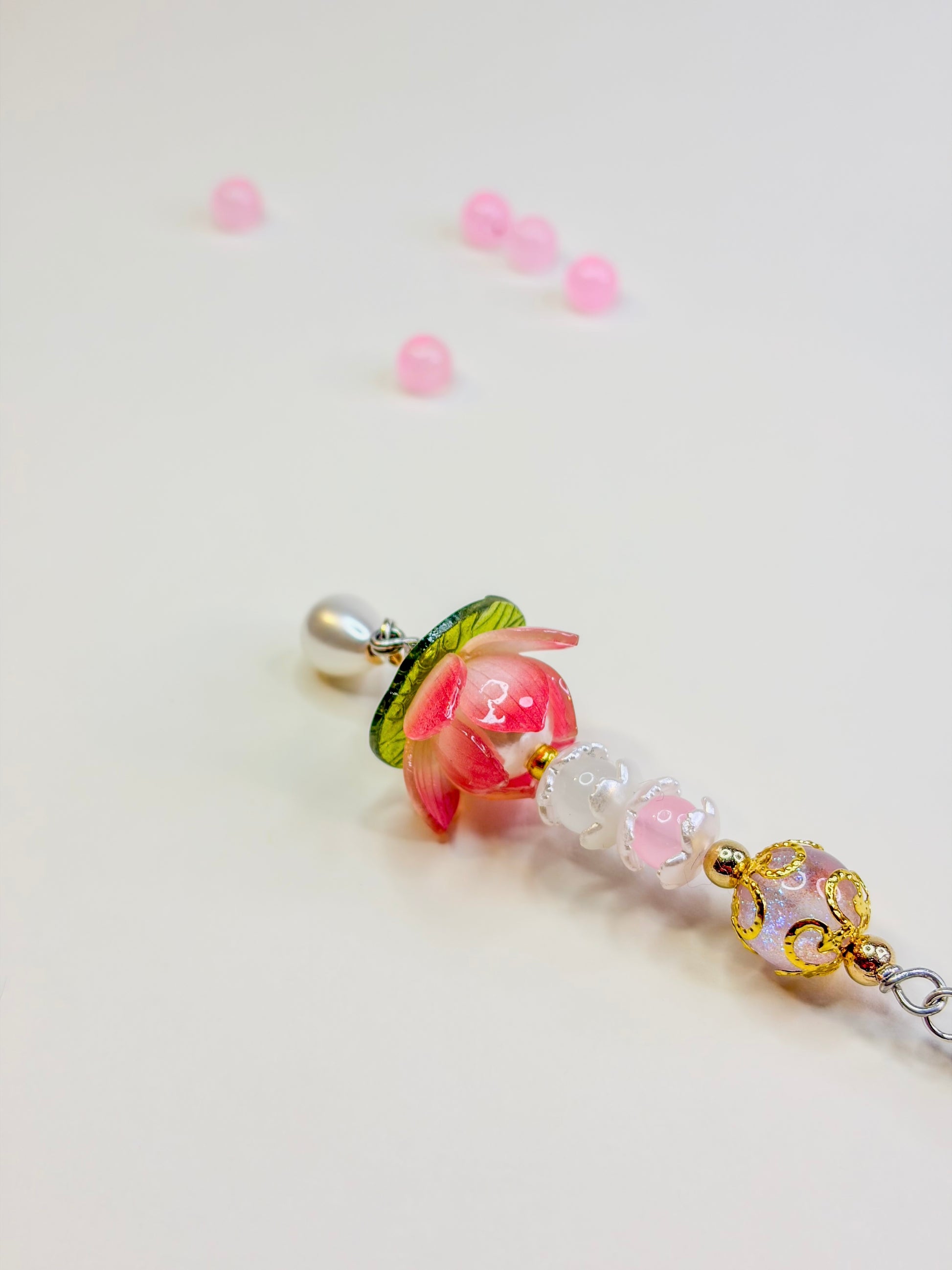 Lotus Flower 𓂃˖˳·˖ ִֶָ ⋆🪷⋆ ִֶָ˖·˳˖𓂃 ִֶָ- Phone Charm BloomLov