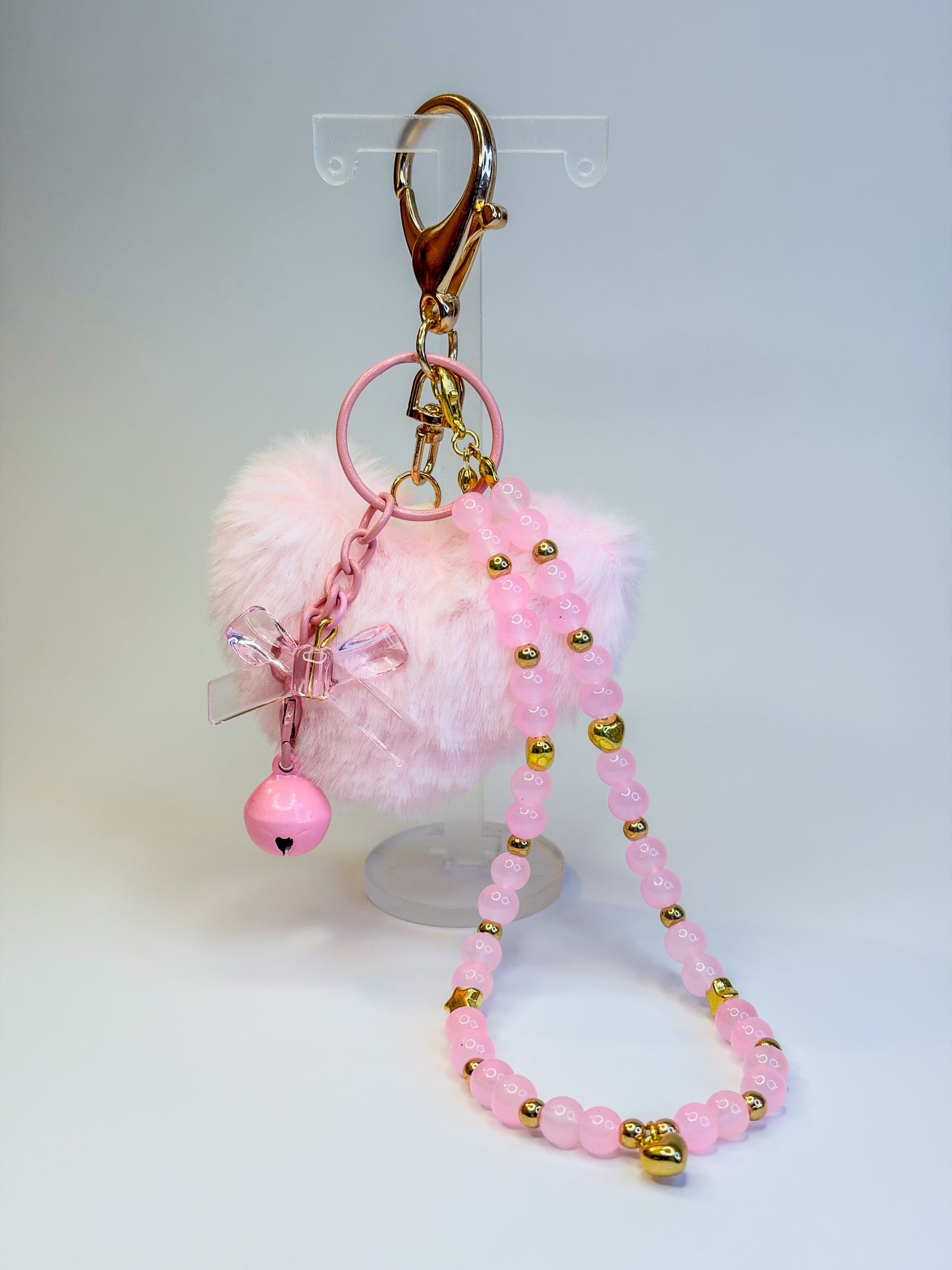 Blush Love Heart (❀❛ ֊ ❛„)♡ - Keychain - Bag Charm