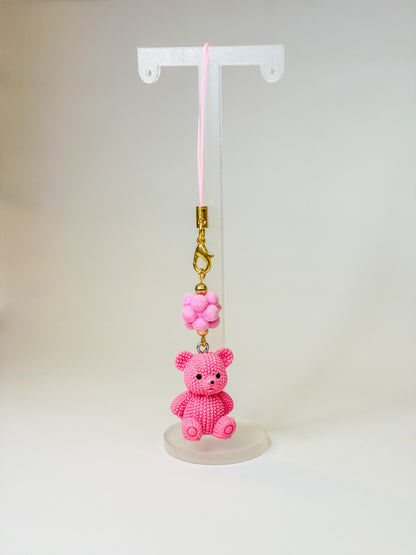 Teddy Bear 🧸🩷 - Phone Charm BloomLov