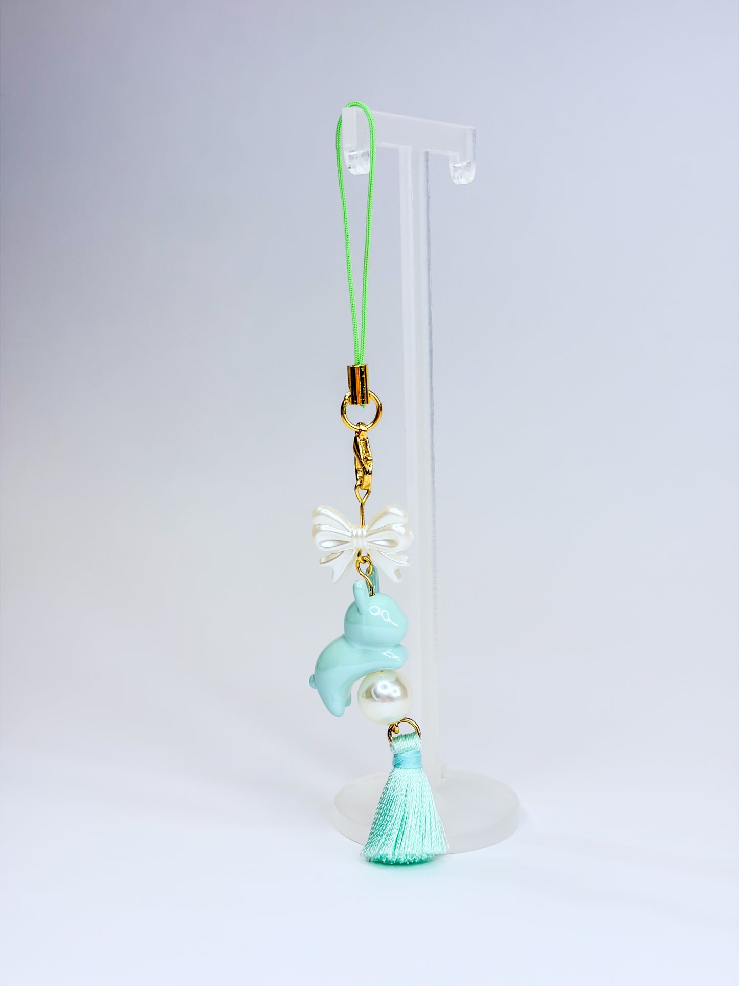 Green Bunny ִֶָ˙˚ ᕱ⑅ᕱ ɞ˚˙. - Phone Charm BloomLov