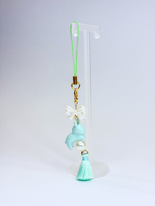 Green Bunny ִֶָ˙˚ ᕱ⑅ᕱ ɞ˚˙. - Phone Charm BloomLov