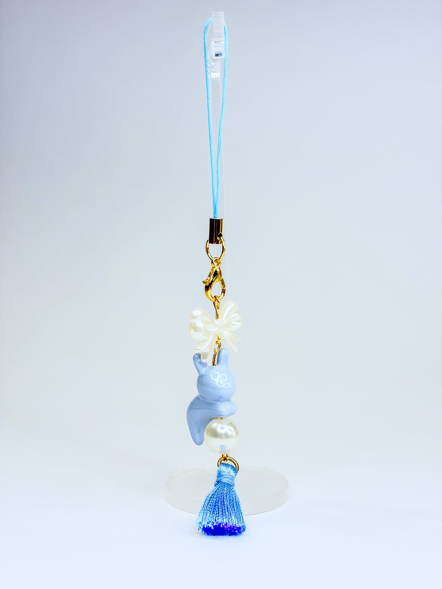 Blue Bunny 🐰 ᢉ𐭩 - Phone Charm BloomLov