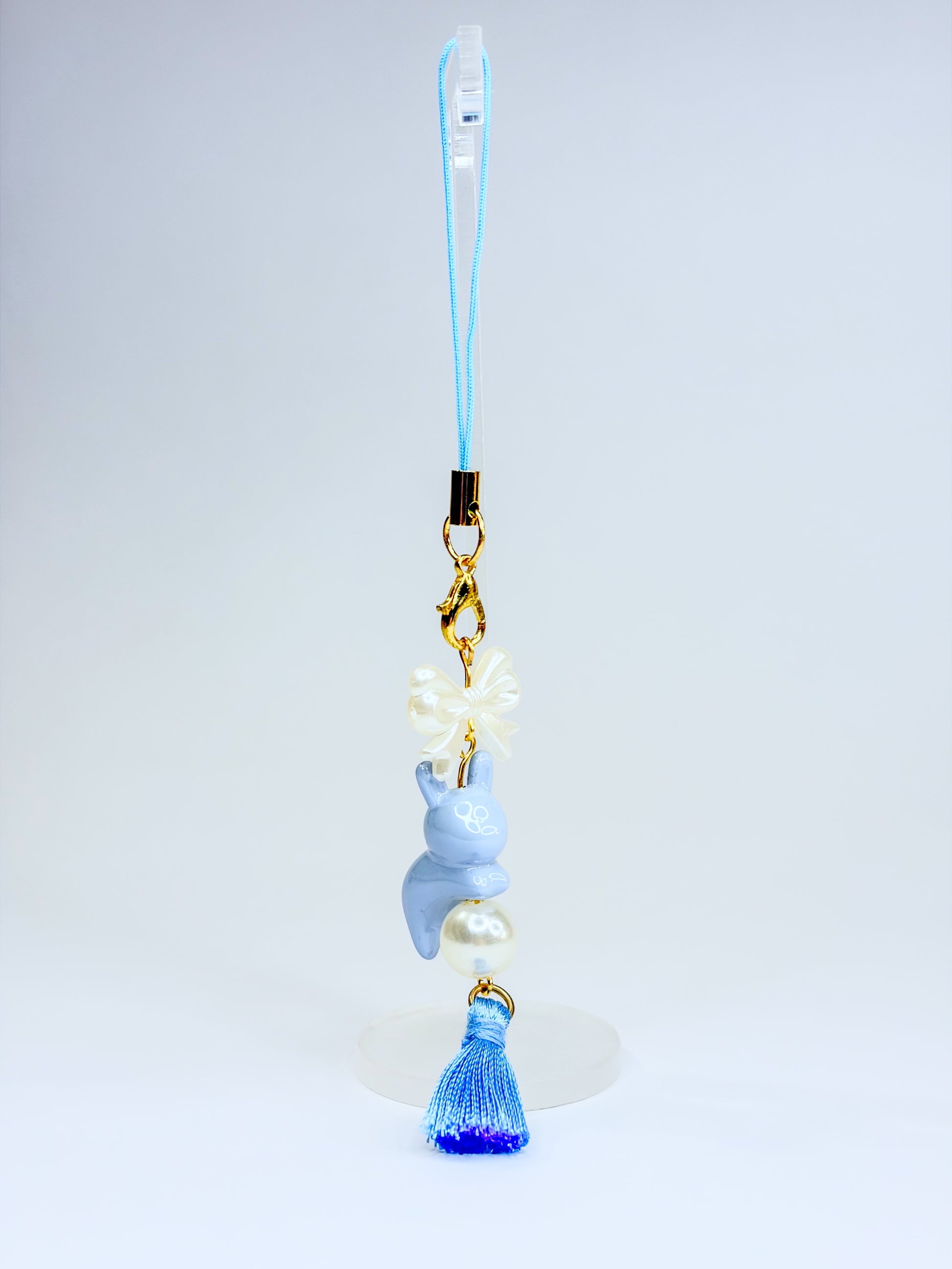 Blue Bunny 🐰 ᢉ𐭩 - Phone Charm BloomLov