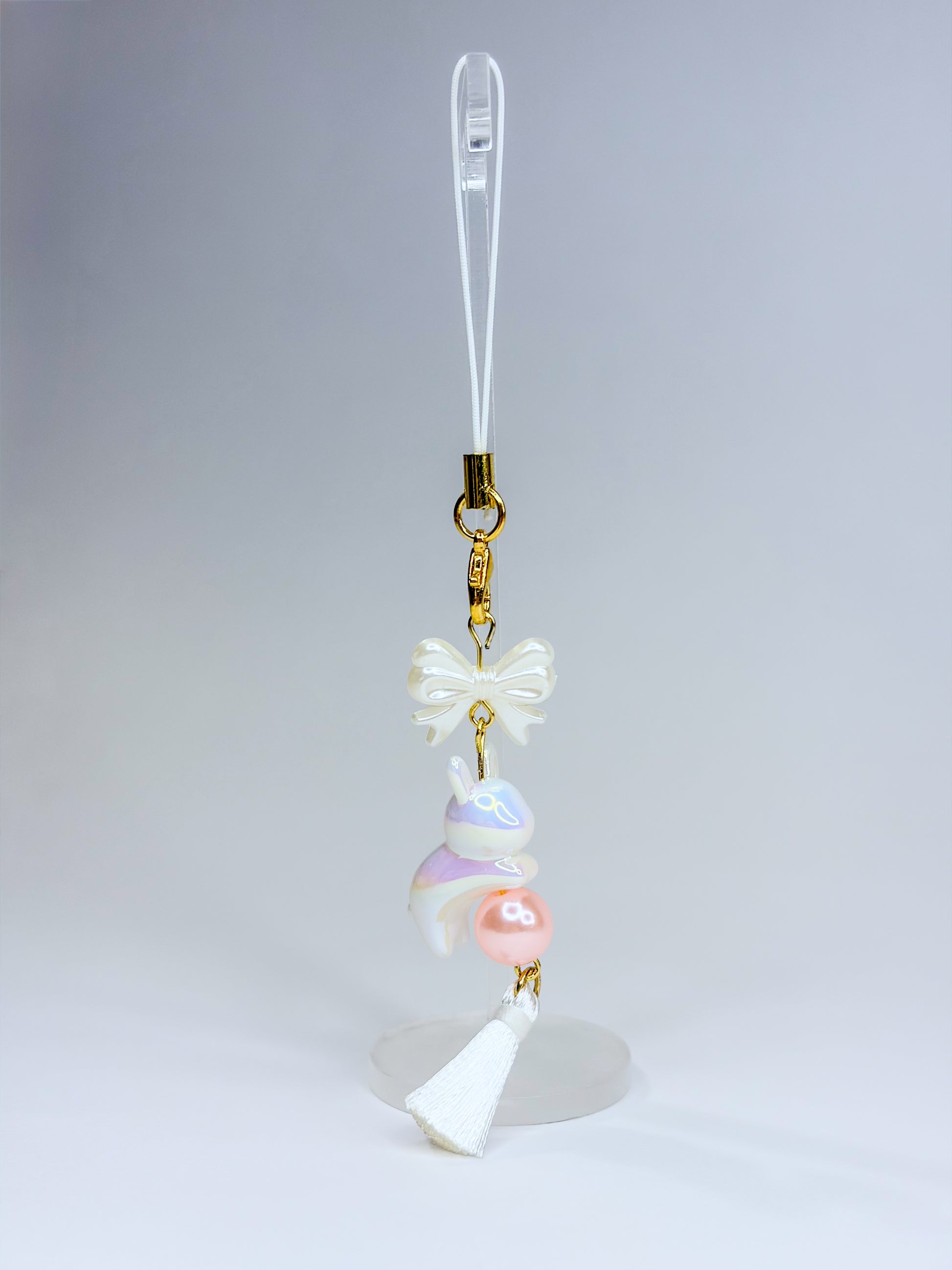 White Bunny ₍ᐢ. .ᐢ₎ ᢉ𐭩 - Phone Charm BloomLov