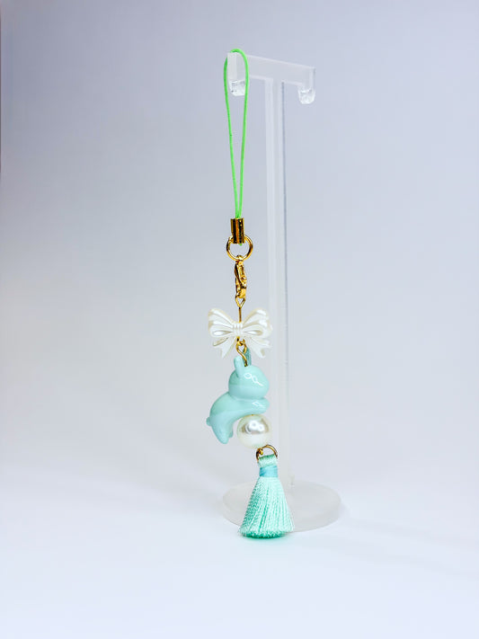 Green Bunny ִֶָ˙˚ ᕱ⑅ᕱ ɞ˚˙. - Phone Charm BloomLov