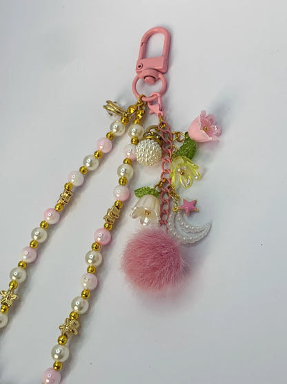 Pinky Bloom ✿ - Phone Strap - Keychain - Bag Charm - BloomLov