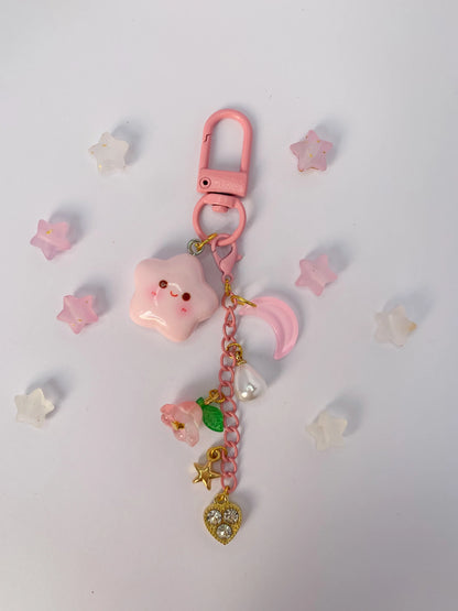 Pinky Star Keychain ☆ - Keychain - Bag Charm - BloomLov