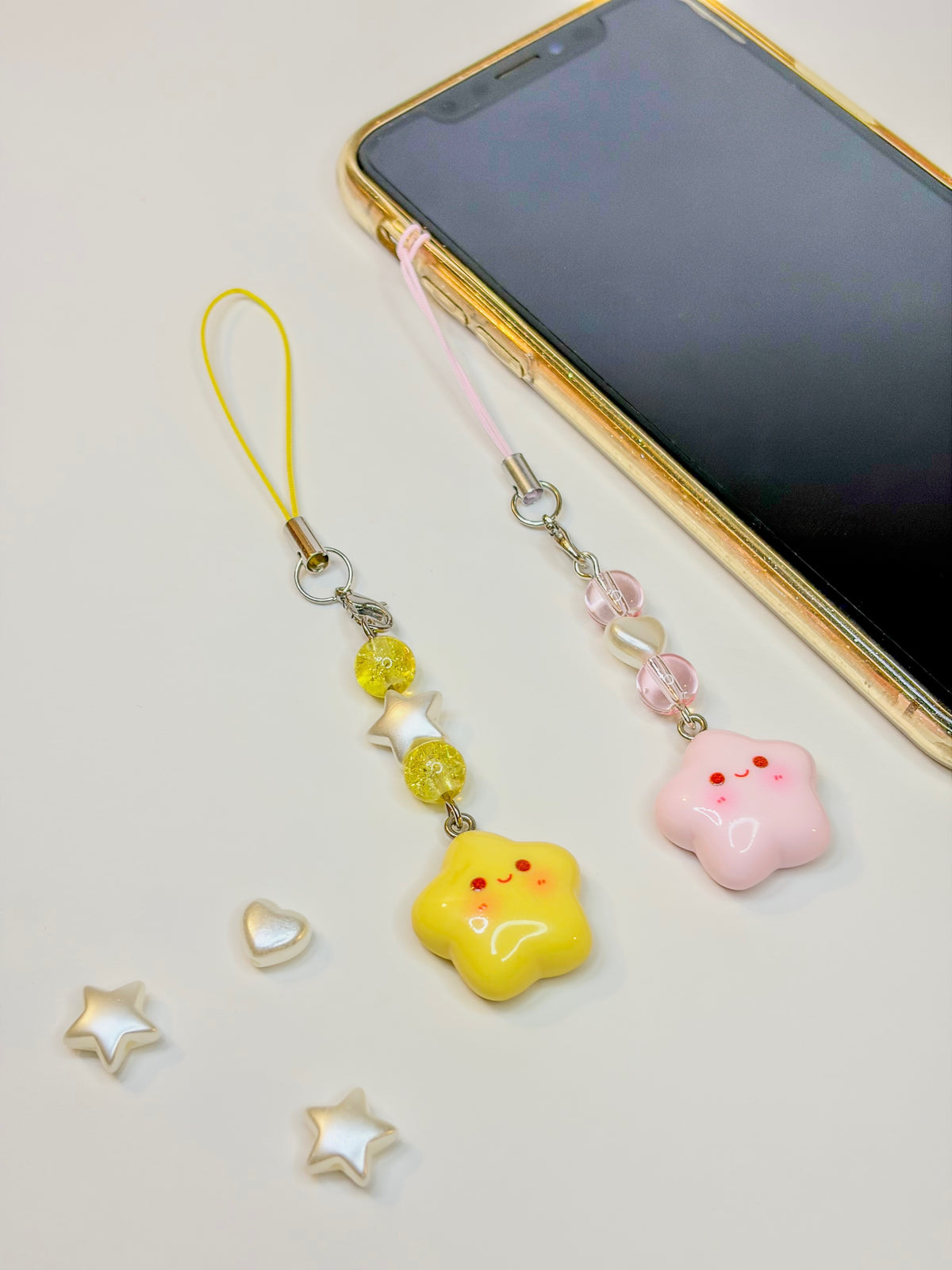 Pinky Star Keychain ☆ - Phone Charm BloomLov