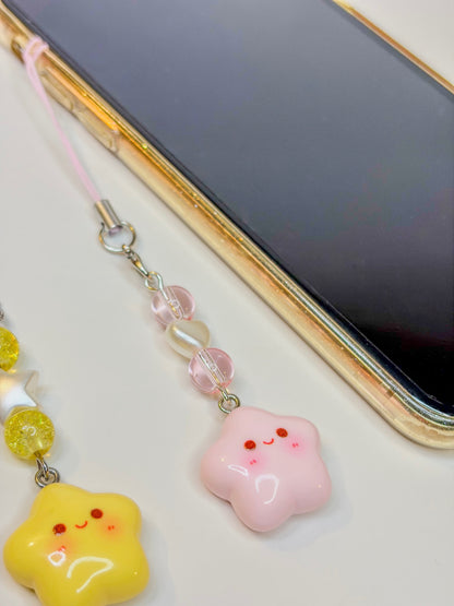 Pinky Star Keychain ☆ - Phone Charm BloomLov