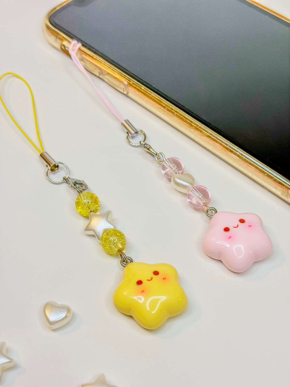 Pinky Star Keychain ☆ - Phone Charm BloomLov