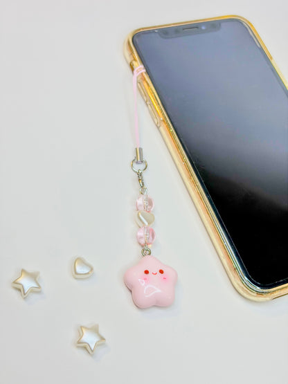Pinky Star Keychain ☆ - Phone Charm BloomLov